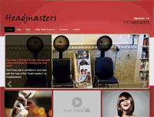 Tablet Screenshot of headmastersfamilyhairstyling.com